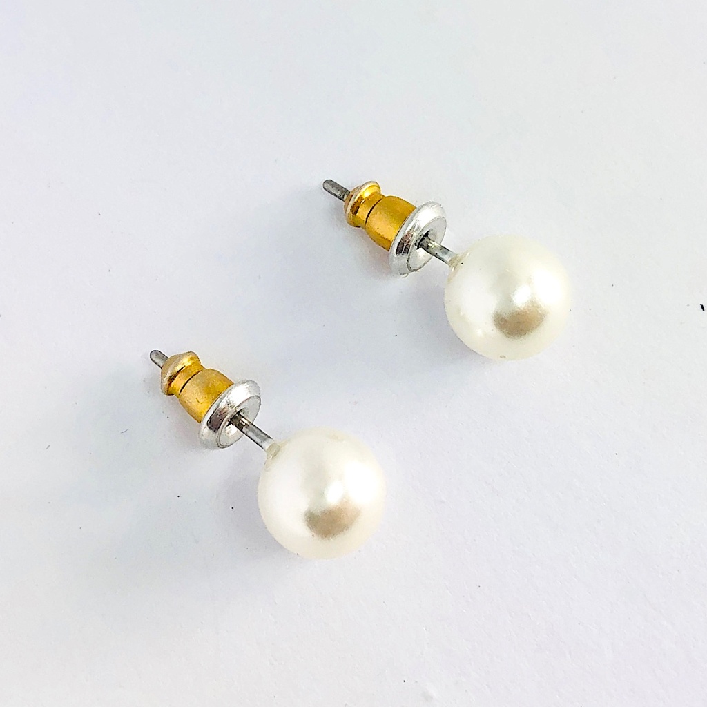 New! Faux Pearl Stud Earrings